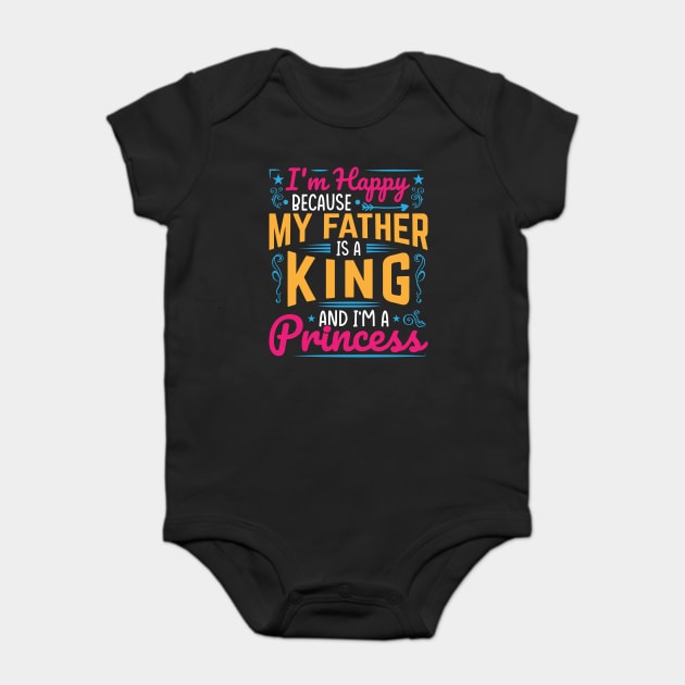 My Father is a King, I am a Princess, black girl magic, black girls, Black daughter Baby Bodysuit by UrbanLifeApparel